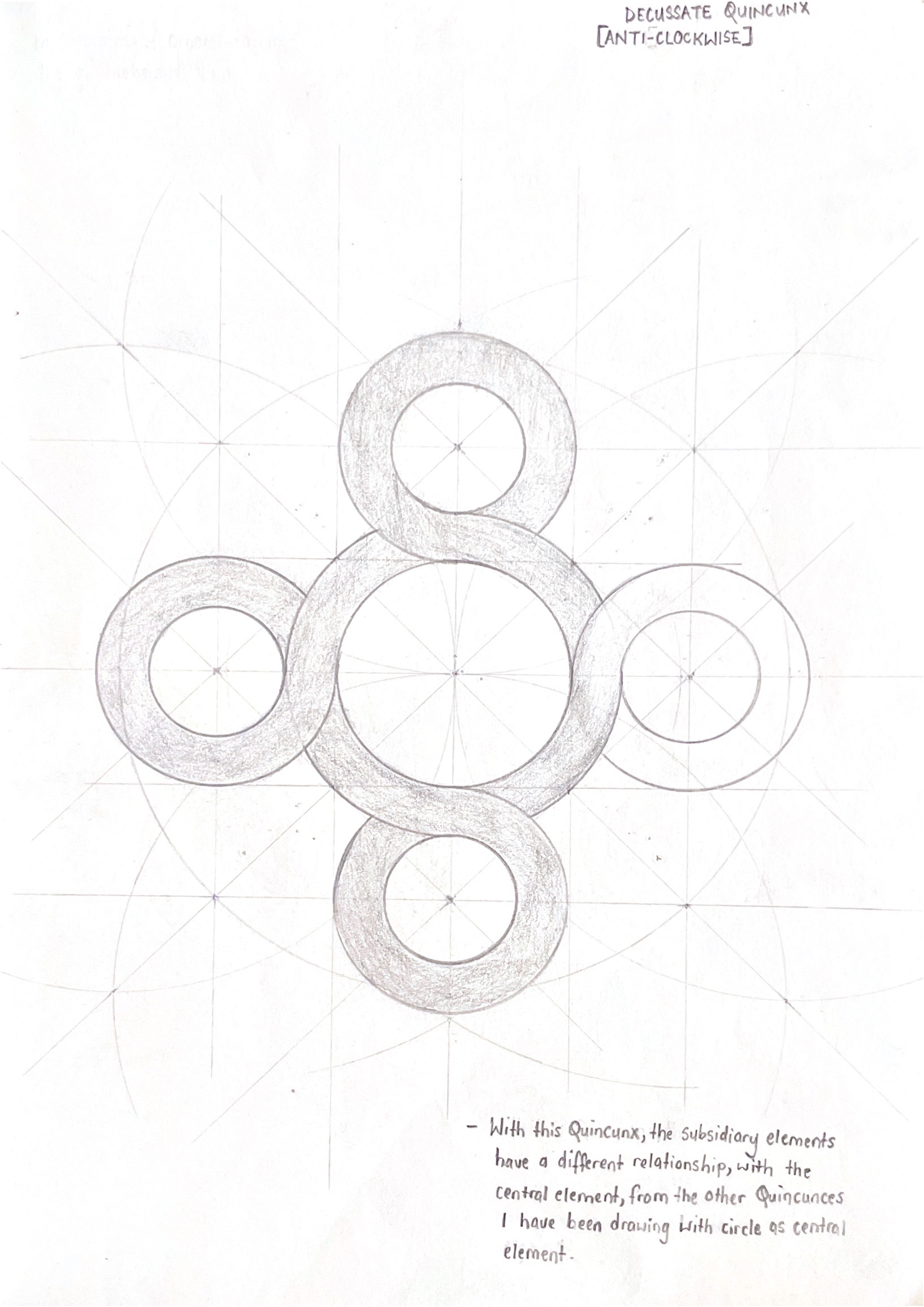 Measured Drawing - Decussate Quincunx Design
