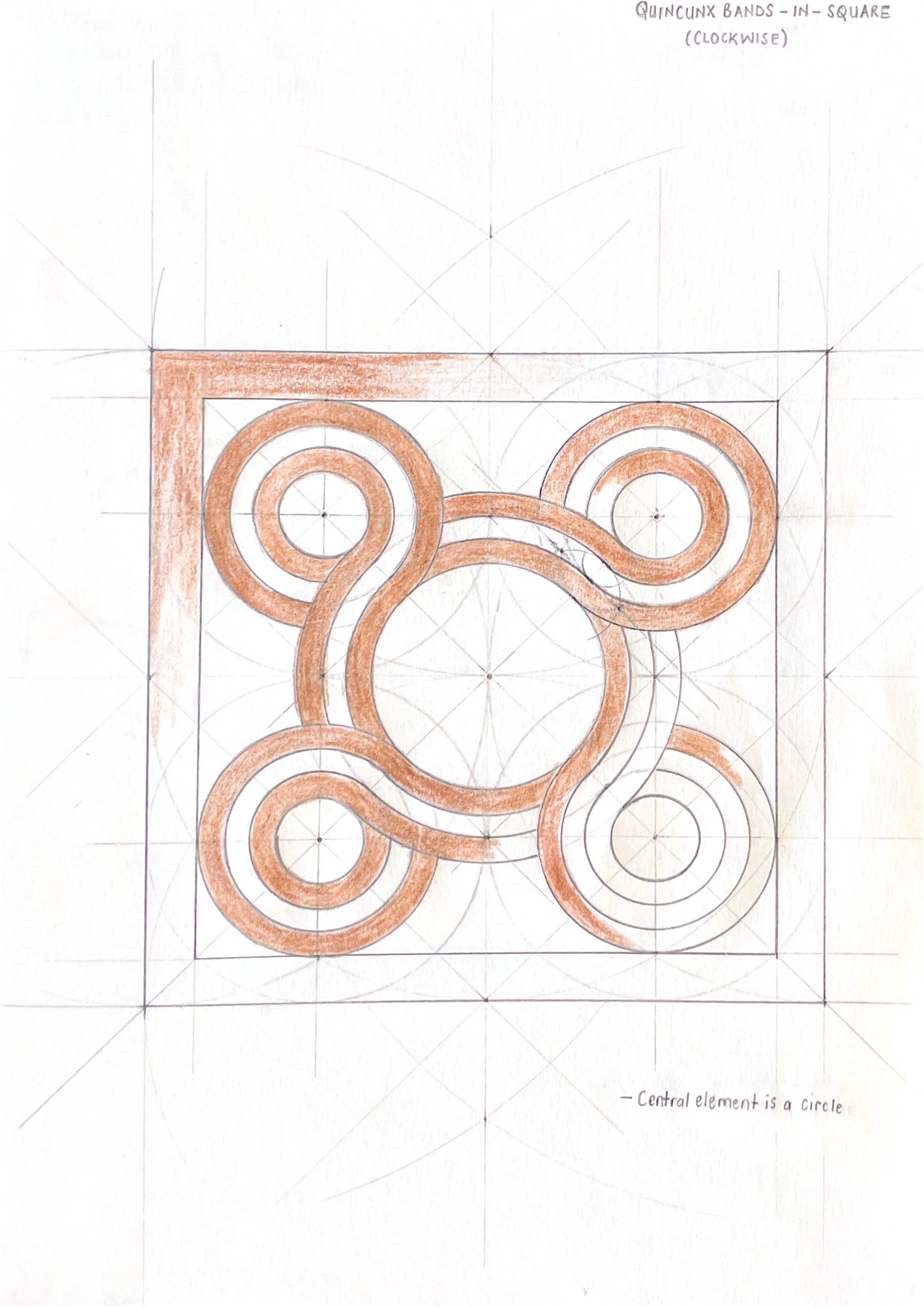 Measured Drawing - Quincunx Bands