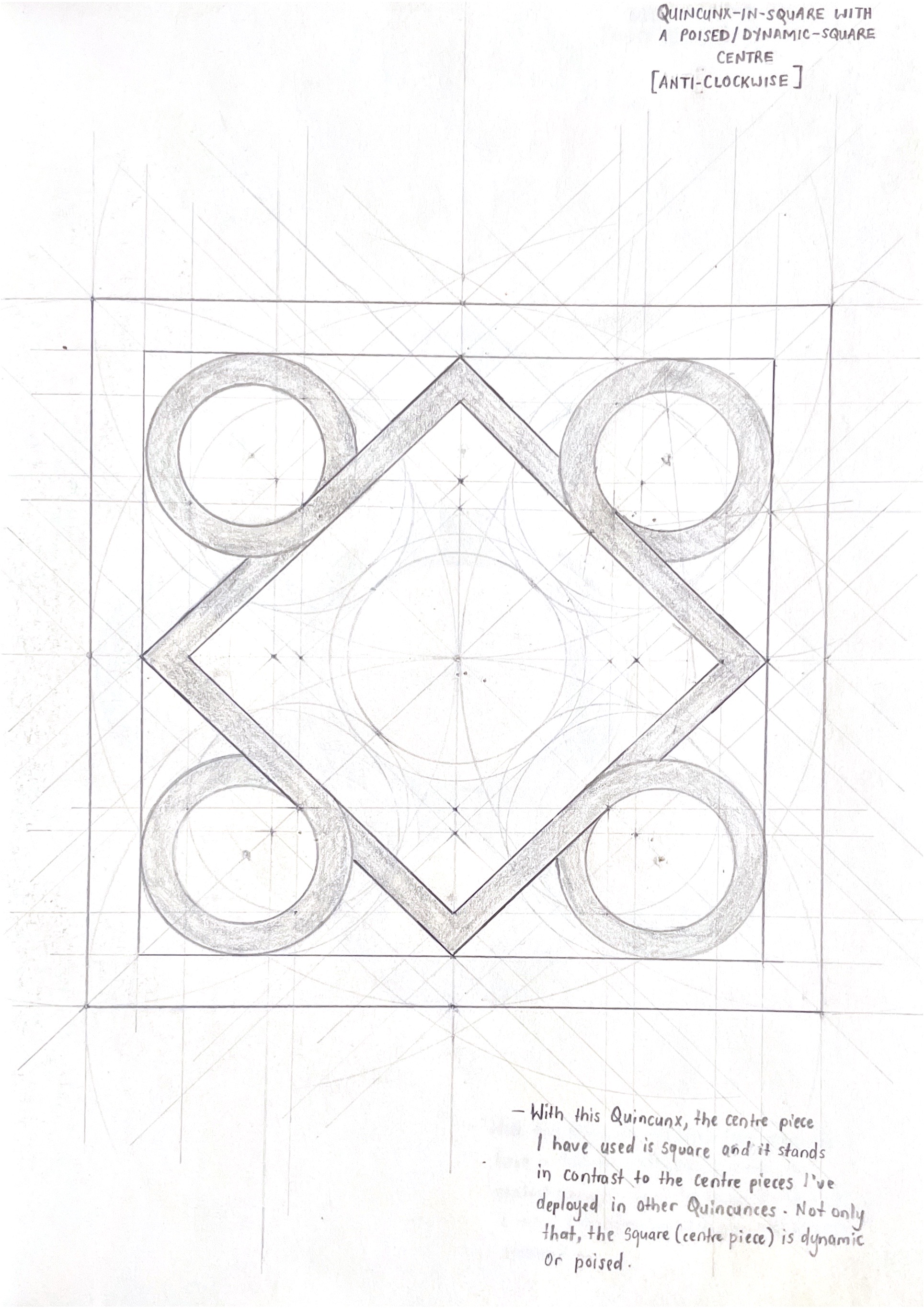 Measured Drawing - Quincunx Design