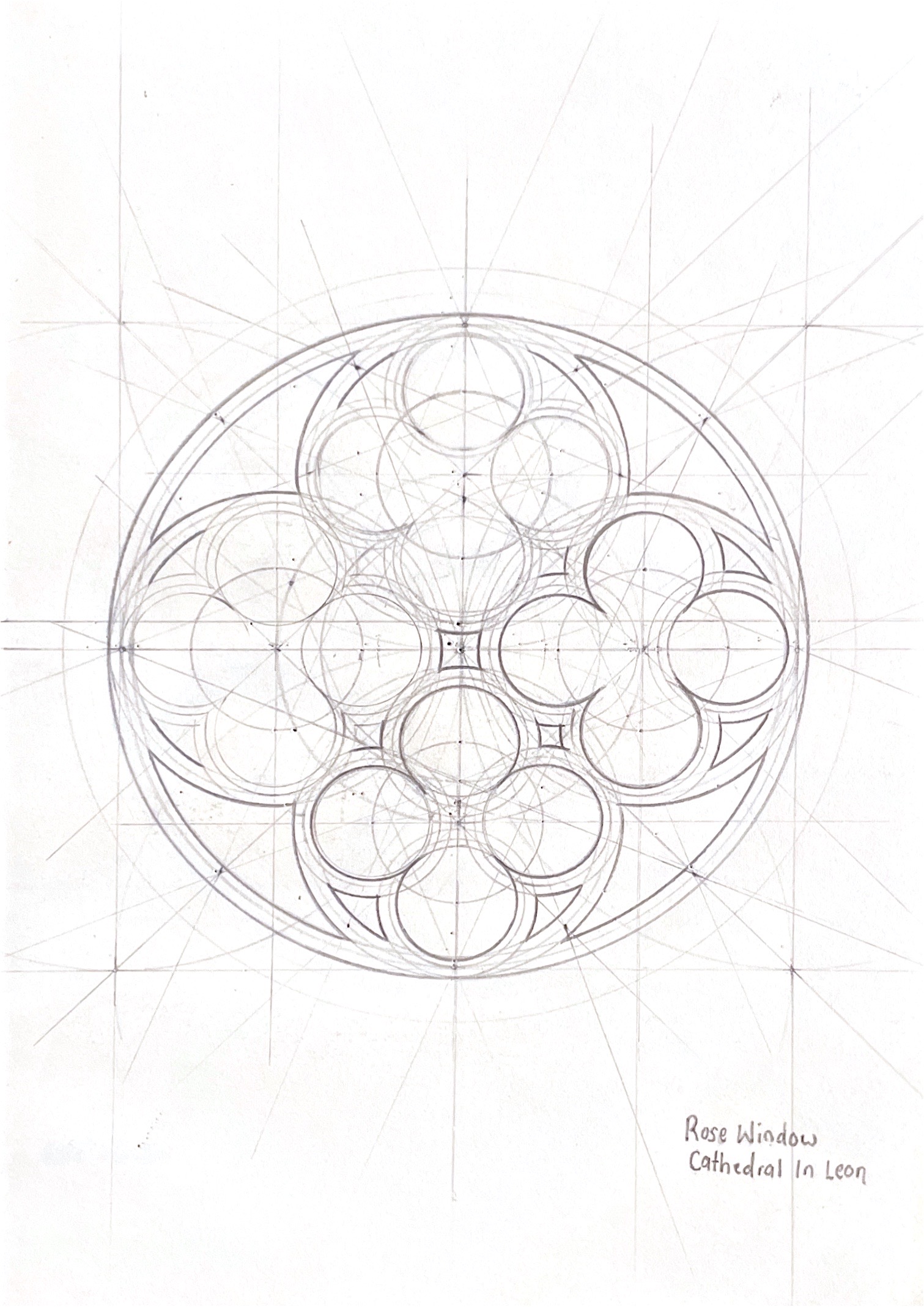 Measured Drawing - Rose Window