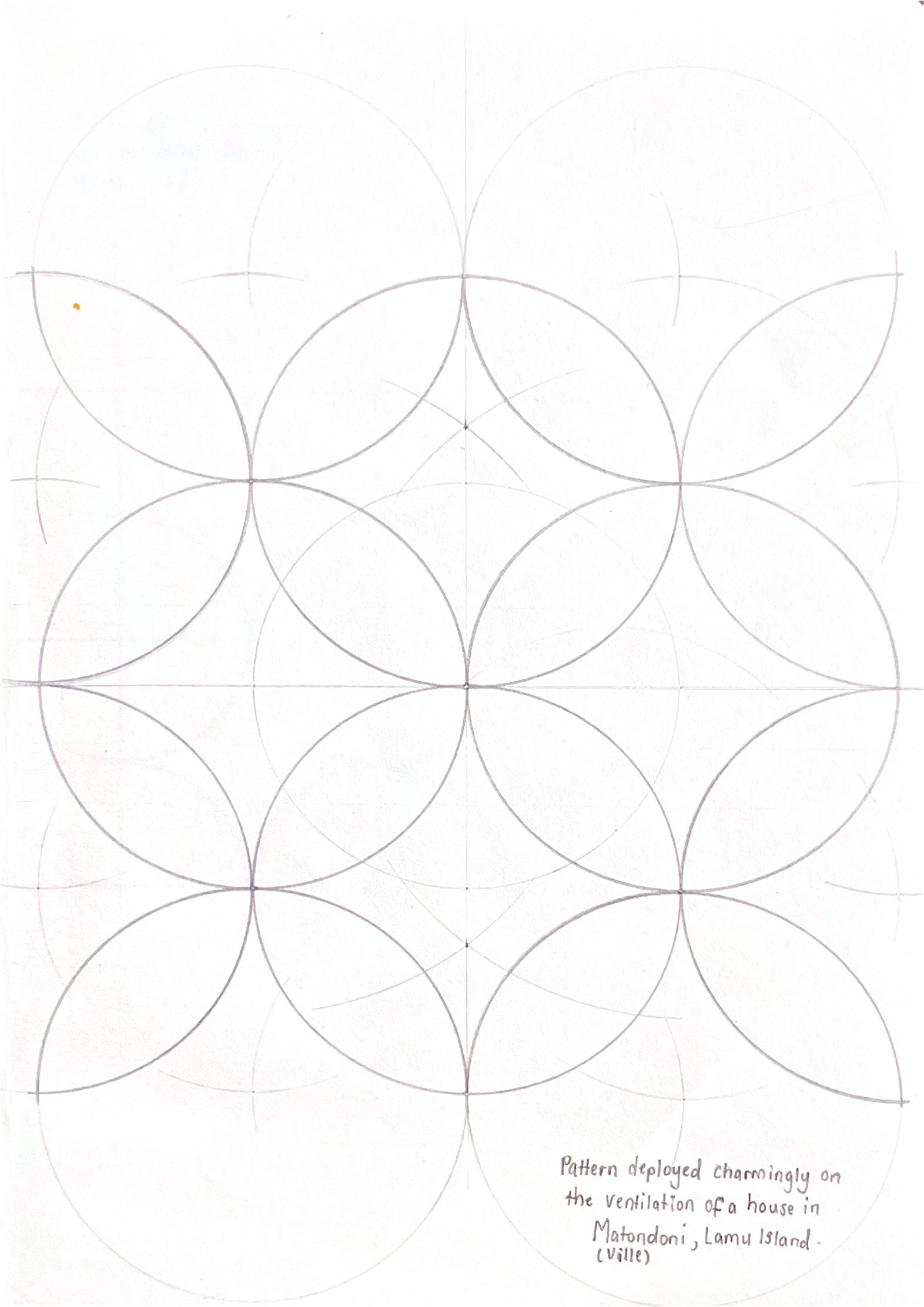 Measured Drawing - Ventilation Pattern